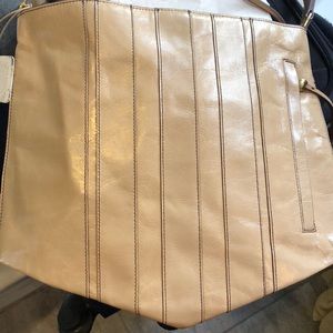 Hobo Parchment Reign leather handbag